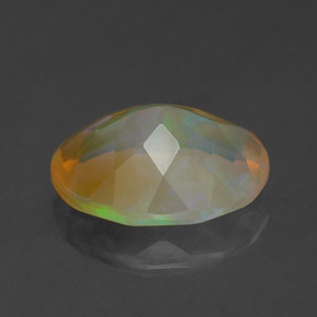 Opale naturale multicolore da 1,54 ct, trasparente, trasparente/traslucido