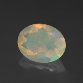 Opale naturale multicolore da 1,52 ct, trasparente, trasparente/traslucido