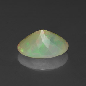 Opale naturale multicolore da 1,27 ct, trasparente, trasparente/traslucido
