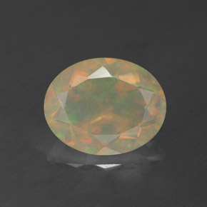 Opale naturale multicolore da 1,39 ct, trasparente, trasparente/traslucido