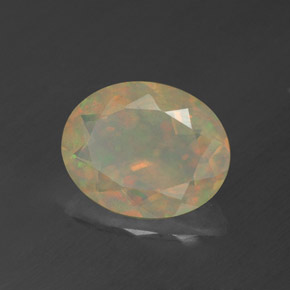 Opale naturale multicolore da 1,39 ct, trasparente, trasparente/traslucido