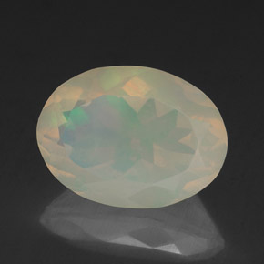 Opale naturale multicolore da 1,97 ct, trasparente, trasparente/traslucido
