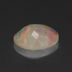 Opale naturale multicolore da 1,37 ct, trasparente, trasparente/traslucido