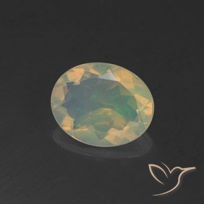 Opale Multicolore naturale da 1.47 ct, Ovale, Trasparente