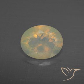 1.50ct Naturale Multicolore Opale, Ovale, Trasparente