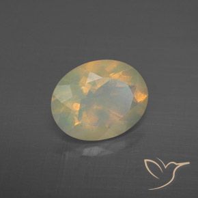 Opale Multicolore naturale da 1.50 ct, Ovale, Trasparente