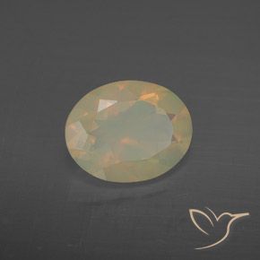 Opale Multicolore naturale da 1.38 ct, Ovale, Trasparente