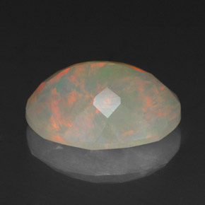 Opale naturale multicolore da 2,18 ct, trasparente, trasparente/traslucido