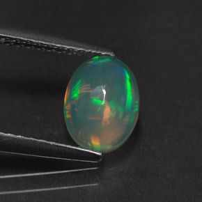 Opale naturale multicolore da 0,92 ct, trasparente, trasparente/traslucido