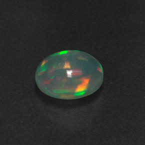 Opale naturale multicolore da 0,92 ct, trasparente, trasparente/traslucido