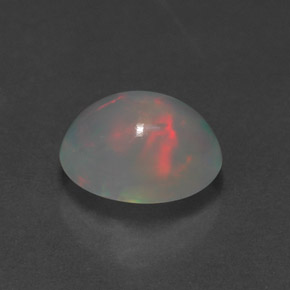 Opale naturale multicolore da 1,24 ct, trasparente, trasparente/traslucido