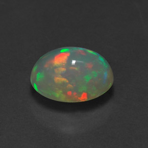 Opale naturale multicolore da 1,37 ct, trasparente, trasparente/traslucido