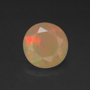 Opale naturale multicolore da 0,73 ct, trasparente, trasparente/traslucido