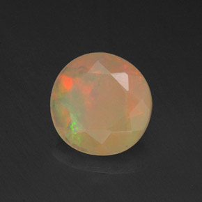 Opale naturale multicolore da 0,73 ct, trasparente, trasparente/traslucido