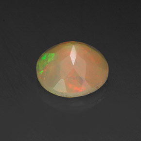 Opale naturale multicolore da 0,73 ct, trasparente, trasparente/traslucido