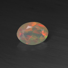 Opale naturale multicolore da 0,50 ct, trasparente, trasparente/traslucido