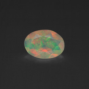 Opale naturale multicolore da 0,37 ct, trasparente, trasparente/traslucido