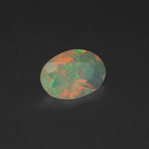 Opale naturale multicolore da 0,37 ct, trasparente, trasparente/traslucido