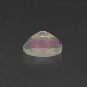 Opale naturale multicolore da 0,62 ct, taglio ovale, trasparente