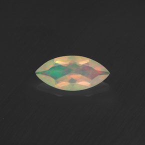 Opale naturale multicolore da 0,56 ct, marchesa, trasparente