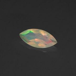Opale naturale multicolore da 0,56 ct, marchesa, trasparente