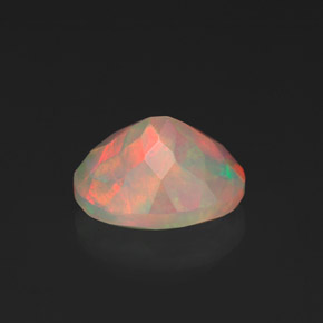 Opale naturale multicolore da 1,36 ct, trasparente, trasparente/traslucido