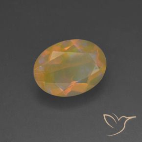 Opale Multicolore naturale da 1.07 ct, Ovale, Traslucido