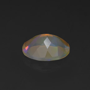 Opale naturale multicolore da 1,14 ct, taglio ovale, trasparente