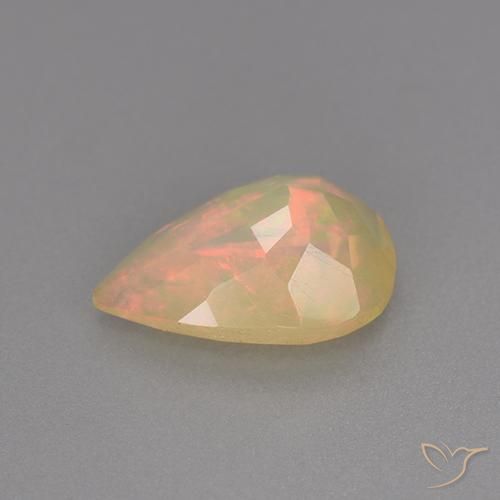 Opale Multicolore naturale da 1.12 ct, Forma a pera, Trasparente
