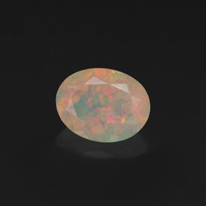 Opale naturale multicolore da 1,19 ct, trasparente, trasparente/traslucido