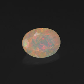 Opale naturale multicolore da 1,19 ct, trasparente, trasparente/traslucido