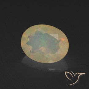 Opale Multicolore naturale da 1.02 ct, Ovale, Trasparente