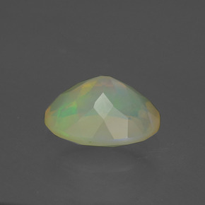 Opale naturale multicolore da 1,18 ct, taglio ovale, traslucido