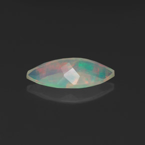 Opale naturale multicolore da 0,97 ct, marchesa, trasparente