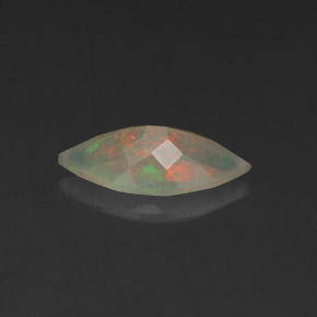 Opale naturale multicolore da 0,88 ct, marchesa, trasparente