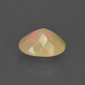 Opale naturale multicolore da 1,19 ct, taglio ovale, traslucido