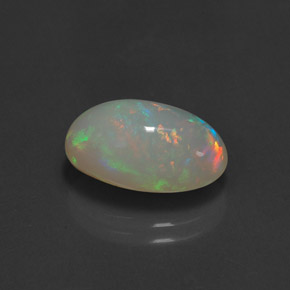 Opale naturale multicolore da 4,21 ct, trasparente, trasparente/traslucido