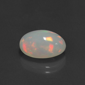 Opale naturale multicolore da 2,98 ct, trasparente, trasparente/traslucido
