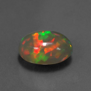 Opale naturale multicolore da 2,62 ct, trasparente, trasparente/traslucido