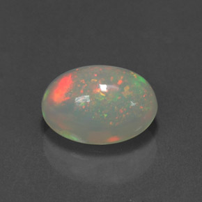 Opale naturale multicolore da 2,34 ct, trasparente, trasparente/traslucido
