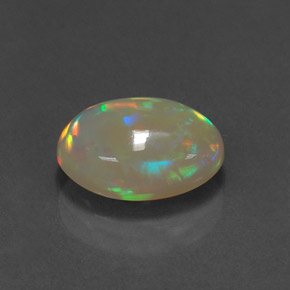 Opale naturale multicolore da 2,10 ct, trasparente, trasparente/traslucido