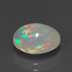 Opale naturale multicolore da 1,98 ct, trasparente, trasparente/traslucido