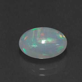 Opale naturale multicolore da 2,35 ct, trasparente, trasparente/traslucido