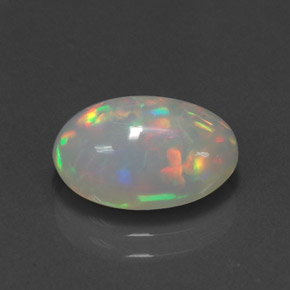Opale naturale multicolore da 2,60 ct, trasparente, trasparente/traslucido