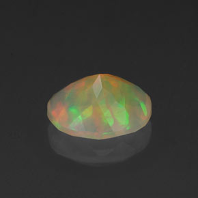 Opale naturale multicolore da 0,88 ct, trasparente, trasparente/traslucido