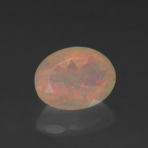 Opale naturale multicolore da 0,89 ct, trasparente, trasparente/traslucido