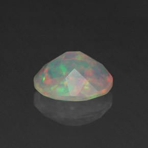 Opale naturale multicolore da 0,83 ct, trasparente, trasparente/traslucido