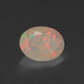 Opale naturale multicolore da 0,76 ct, trasparente, trasparente/traslucido