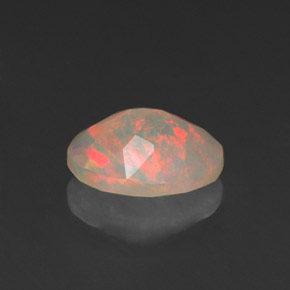 Opale naturale multicolore da 0,76 ct, trasparente, trasparente/traslucido