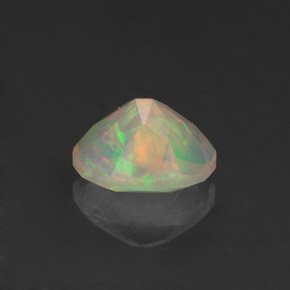 Opale naturale multicolore da 0,67 ct, trasparente, trasparente/traslucido
